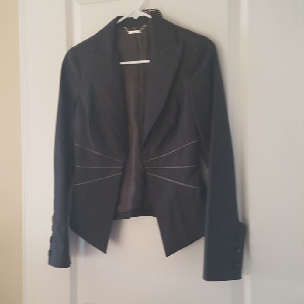 Bebe charcoal grey black blazer, size 2